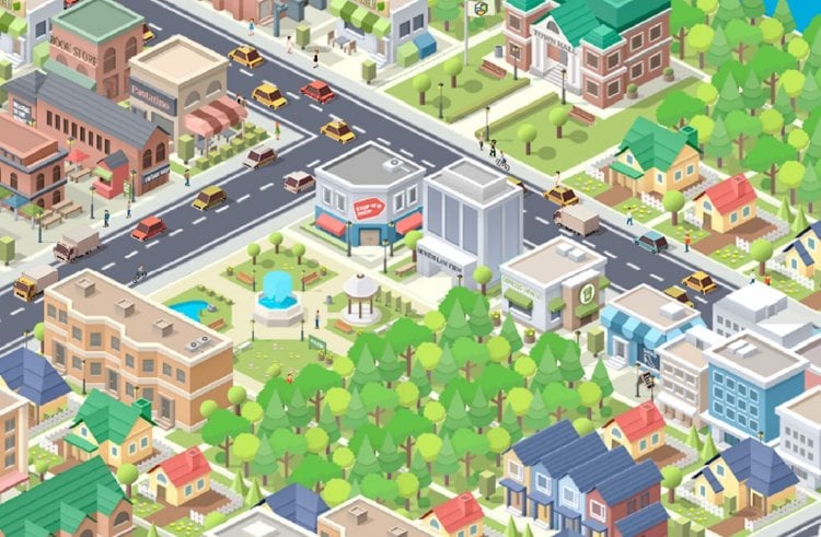 Juego similar a Sim City. Un gran juego sobre la construcción de ciudades que le gustará a todos. Foto.