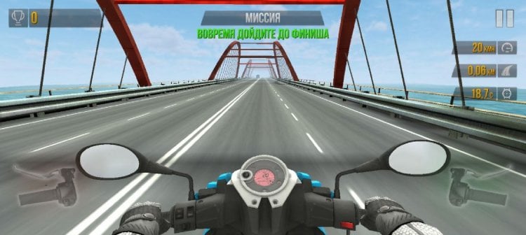 Carreras de motos para Android. Es una experiencia divertida que no te permitirá aburrirte sin Internet. Foto.