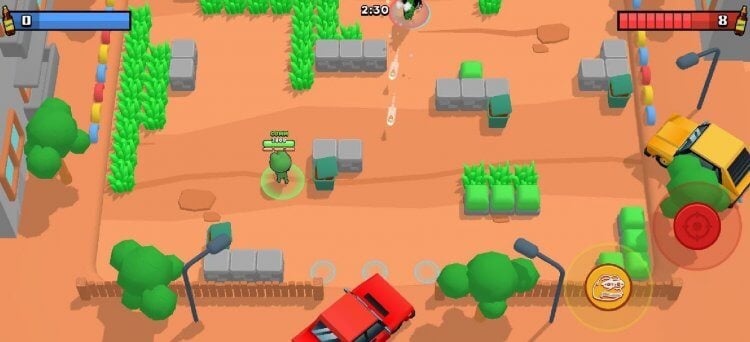 Descarga el juego de disparos para Android. Una parodia de un famoso juego en línea definitivamente vale la pena estar en su teléfono inteligente. Foto.